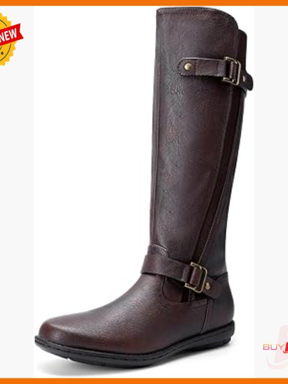 Faux Fur Lined Knee High Winter Boots Stiletto Heel Zipper Comfort